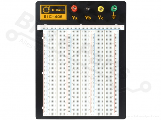 Breadboard on base plate with connectors 2390 pins